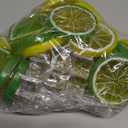 60PCS Artificial Lemon Slices Blocks and Fake Ice Cubes
