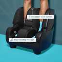 Homedics Foot and Calf Massager, Deep Kneading Rolling Massage with 4 Programs, 3 Intensities, Adjustable Tilt for Comfort & Washable Liners. Foot Massager Machine That Hits The Calf at The Same time