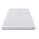 Amazon Basics Smart Box Spring Bed Base, 9-Inch Height Mattress Foundation, Tool-Free Easy Assembly, Full, 74"L x 53"W x 9"H, White