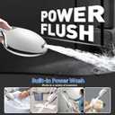 Cobbe 9-Function Shower Head with Built-in Power Spray, 1.8 GPM Water Saving ON/OFF Toggle Switch, High Pressure Handheld Showerhead with 1-Click Pause Button, Brass Bracket & 6ft Hose, Chrome