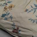 Jane yre Duvet Cover Queen Floral, Brushed Microfiber 3 Pieces Bedding Set, Garden Style Vintage Floral Queen Duvet Cover Flower, with Zipper Closure, Luxury Soft Breathable Comfy