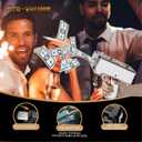 Money Gun Shooter RUVINCE Money Gun for Movies that Look Real, Prop Gun Make it Rain, Handheld Cash Gun for Game Movies Party