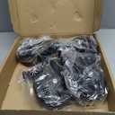 5 Inch Stem Caster Wheels Heavy Duty, Threaded Stem Casters Set of 4, Cart Wheels 1/2"-13 x 1 (Screw Diameter 1/2", Stem Length 1"), Safety Dual Locking Industrial Casters, Cart Wheels for Furniture