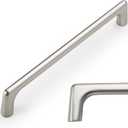 Amerdeco 10 Pack Brushed Satin Nickel Cabinet Pulls 6.3 Inch(160MM) Hole Centers Kitchen Cabinet Handles Hardware Kitchen Handles for Cabinets Cupboard Handles Drawer Pulls ZH0041