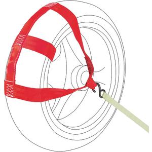 MOTO4U Universal Motorcycle Rear Wheel Tie down Strap in Red