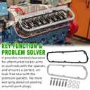 Valve Cover Spacer and Gasket Kit for Ford 289 302 351W SBF V8