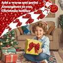 Jomi & Jolly 2 Pcs Christmas Bows for Wreaths, 1F Christmas Bows for Presents, Red Bows for Christmas Decorations, Excellent for X’mas Tree Outdoor Decor or Indoor and Gift Wrapping