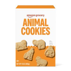 Amazon Grocery, Animal Cookies, 13 Oz, Best By: JAN 09 26