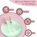 60 Sets 1Ml Colostrum Collector Kit Include 60 1ml No Needle Sterile Syringes with Cap, 4 Measuring Cup, 6 Zip-lock Storage Bags, 60 Labels for Breast Milk Collector