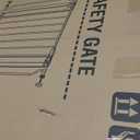 Baby Gate No Drilling, 29"-40" Auto Close Dog Gate Indoor for Doorways & Stairs, Pressure Mounted Adjustable Pet Gate, Easy Walk Through Child Gate for Children & Pets Stroller Friendly, White (29-40"Wide, 28"Tall)