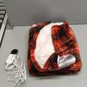 Red Christmas Electric Heated Blanket 50"x60", Fast Heated Throw with 8 Hours Auto Off/8 Heats Levels, Soft Plaid Sherpa with ETL Certification, Gifts for Adults Keep Warm in Home Office