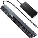 USB C Docking Station Dual Monitor 4K@60Hz, 12in1 Laptop Dock with 2*HDMI, 4*USB, Thunderbolt 3/4 Dock, SD/TF Slot, Ethernet, Audio, 96W Power Adapter, for HP, Lenovo, Dell, ASUS,Surface