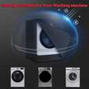 Comnova Washing Machine Cover Front Load - 600D Outdoor Washer and Dryer Covers Heavy Duty & Waterproof, Premium Washer Cover Universal Fits Most Front-Loading Washer (27" W x 33" D x 39" H)