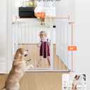 COMOMY 36" Extra Tall Baby Gate for Stairs, Fits 29.5" to 43.3" Openings