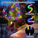BlcTec Christmas Decorations Outdoor, 4PCS Neon Christmas Lights with Stainless Steel Stakes, Waterproof Xmas Tree Stakes Lights for Garden, Patio, Yard Outdoor Christmas Decorations, Multicolor