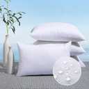 MIULEE Pack of 4 12x24 Outdoor Pillow Inserts, Water-Resistant Throw Pillow Inserts Decorative Premium Rectangle Pillow Stuffer Sham for Porch Swing Couch Sofa Cushion Patio Furniture