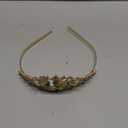 SWEETV Tiaras for Little Girls, Princess Gold Crown for Flower Fairy, TinkerBell Headband for Kids, Rhinestone Hairpiece for Toddler, Hair Accessories for Girls Halloween Costume Cosplay