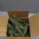 1FT Unlit Artificial Holiday Christmas Tree No Lights, Hinged Spruce Branch Tips for Home, Office, Party Decoration No Prelit Foldable Base (11in)