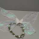 U-Zomir Fairy Wings Costume for Women and Girls, Sparkle Butterfly Angel Wings Halloween Costume Dress up Cosplay Party Favor