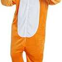 LUSJNGE Unisex Adult Animal Onesie Pajamas Halloween Christmas Cosplay Costume one-piece pajamas for Women Men, L