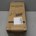 ALVOD Dog Car Seat for Small Dogs - Puppy Dog Booster Car Seat with Storage Pockets, Waterproof & Thickened Memory Foam Filling Up to 25lbs (Black)