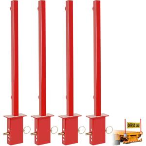 Set of 2 Trailer Stake Pocket Oversize Load Banner Mounting Bracket,Oversize Load Sign Banner Mounting Bracket for Safety Warning Signs, Fits Most Trailer Pockets