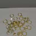Curtain Rings with Clips - Set of 24, Interior Diameter 1.25inch,Fits Up to 1.0 Inch Rod (Gold-24pcs)