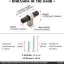 10 Pack T-bar Brushed Nickel Cabinet Knobs Satin Nickel Drawer Knobs Silver Cabinet Pulls AK1310 Solid Kitchen Hardware for Cabinets Drawers Bedroom Dresser Bathroom Vanity Cupboard