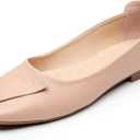 VenusCelia Women's Plain Dance Flat Shoe
(9 M US, Blush)