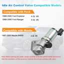 NPAUTO Idle Air Control Valve Compatible with Ford Explorer Ranger 4.0L V6 1997 1998 1999 2000, 97-00 B4000 AC290 ZZR520660 ZZR520660A