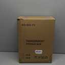 SANKEU Pastry Display Case, Bread Box for Kitchen Countertop, 4 Layers Detachable Clear Bread Storage with Magnetic Door Bakery Pastry Display 15.5x11.4x9.8,2 Pack