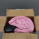 AOSSA BBL Bed After Surgery for Sleeping, Mattress with Hole, BBL Inflatable Chair for Butt, Brazilian Butt Lift Recovery Pillow Post Surgery, Blow Up Bed with Hole, Air Mattress Sofa Couch (Pink) (66*38*15 inch)