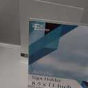 EHWINE Acrylic Sign Holder 8.5 x 11, 2Pack Double-Sided Stand up Table Top Sign Holders, Clear Acrylic Picture Frame Menu Flyer Paper Holder Display Stand for Office Business Store Wedding Party