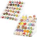 2 Pack 6 Tier Cookie Display Stand Clear Acrylic Tiered Tiered Dessert Stand for Bakers Vendors Parties Craft Fairs Market Booths Cookie Display Stand for Cupcakes Dessert Display