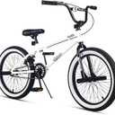 Vollsch Freestyle BMX Bikes 20 Inch Kids Bicycle for 8-15 Years Old Teens, Boys, Girls, Beginner-Lever Riders, White, Size: 20 Inch (with 4 Pegs)