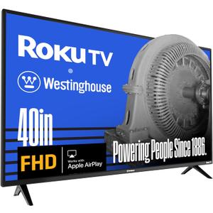 Westinghouse Roku TV - 40 Inch Smart TV, 1080P FHD Television with Wi-Fi Connectivity and Mobile App, Flat Screen, Bluetooth, Compatible with Apple AirPlay, Alexa and Google Assistant
