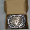 PHASAT 39-Inch short Indoor Outdoor Shower Tube Replacement Stainless Steel Handheld Shower Hose,Brushed Nickel,A3107N-1.0