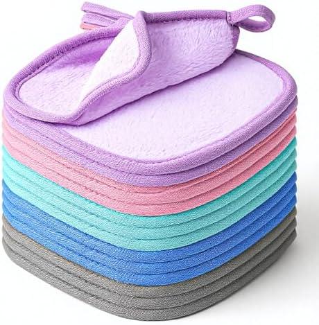7PCS Makeup Remover Cloths Reusable 6 X 6 Inch Makeup Remover Cloths Pads Make up Towels Reusable Erase Your Face for Women Face