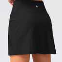 G Gradual Women's 16" Swim Skirt with Pockets High Waisted Tummy Control Modest Swimsuit Bathing Suit Bottoms for Women (Black, M)