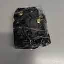 10ft Christmas Velvet Bow Garland Banner with 13 Pieces 5 x 7 Inches Craft Bows Vintage Ornaments for Xmas Tree Decoration Fireplace Staircase Wedding Party Decor (Black)