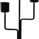 Metal Black Candlestick Holders,3 Arm Candelabra Holders for Festive Table Decor Wedding Centerpiece Mantelpiece Christmas Home Decor- Fits 3/4-Inch-Thick Candles