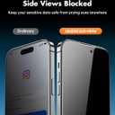 UNBREAKcable 2PCS Screen Protector for iPhone 14 Pro Max - 1 Privacy Tempered Glass+1 Clear Glass Double Shatterproof [Installation Frame] [9H Hardness] [Case Friendly] Anti-Scratch iPhone 6.7 inch