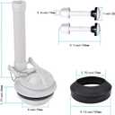 3-Inch Flush Valve Replacement Kit With Gasket and Bolts - Compatible With American Standard 738921-100.0070A Two-Piece Toilet
