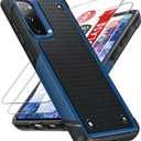 LeYi for Galaxy S20FE 5G Case: Phone Case Samsung S20 FE with 2 Pack Screen Protectors, Dual Layer Protective Hard PC Back & Soft Bumper Resilient Shock Absorb Case for Samsung Galaxy S20 FE 5G, Blue (Deep Sea Blue)