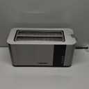Mueller UltraToast Full Stainless Steel Toaster 4 Slice, Long Extra-Wide Slots for Bagels and Waffles, 6 Browning Levels, LED Display, Cancel/Defrost/Reheat Functions & Removable Tray, Kitchen Gadgets