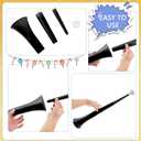 16 Pcs 24 Inch Collapsible Stadium Horn Vuvuzela Plastic Trumpet Horn Blow Horn Noisemakers for Sporting Events School Graduation Sports Games Themed Party Favors (Color set 1)