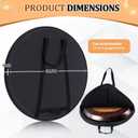 Dansydaisy 32'' Gong/Tam-tam Bag Drum Bag with Heavy Duty Fabric and Velvet Interior for Meditation, Sound Healing Therapy and Yoga