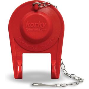Korky 100BP Ultra High Performance Flapper Fits Most Toilets - Long Lasting Rubber - Easy to Install - Made in USA, Small, Red,1 Pack