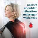 HoMedics Heating Pad, Duel Intensity Vibrating Heated Neck & Shoulder Massage Wrap to Aid & Rejuvenate Sore and Tired Muscles, Black