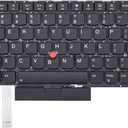 Replacement Keyboard for Lenovo Thinkpad T490s T495 T495s, P1 Gen 3 2, Thinkpad X1 Extreme Gen 1 & Gen 2 & Gen 3 Laptop with Backlit US Layout P/N: SN20R58769